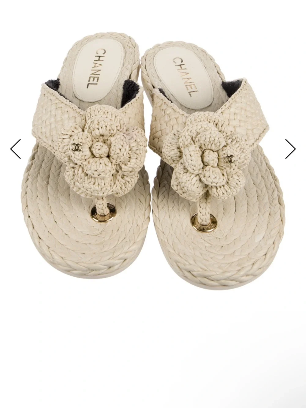 Chanel 2023 Interlocking CC Logo Espadrilles Women's Size: 10 | IT 40 NWT IN BOX